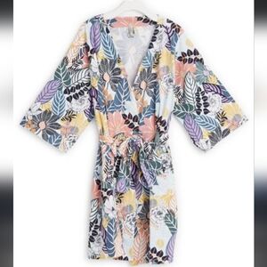 Vera Bradley Knit Robe Palm Floral Size XL